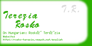 terezia rosko business card